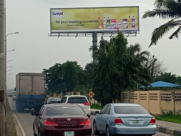 Unipole billboard Along international Airport road ikeja, Lagos