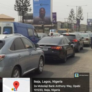 Large Portrait Billboard at Along Mobolaji bank Anthony way Ikeja facing traffic to the Airport, Lagos