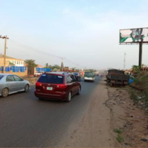 Unipole billboard standing tall in Ibdan