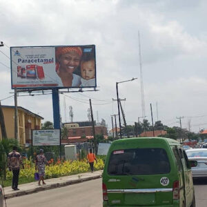 Unipole billboard in Lagos