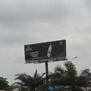 Unipole billboard