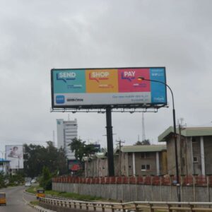 Unipole billboard