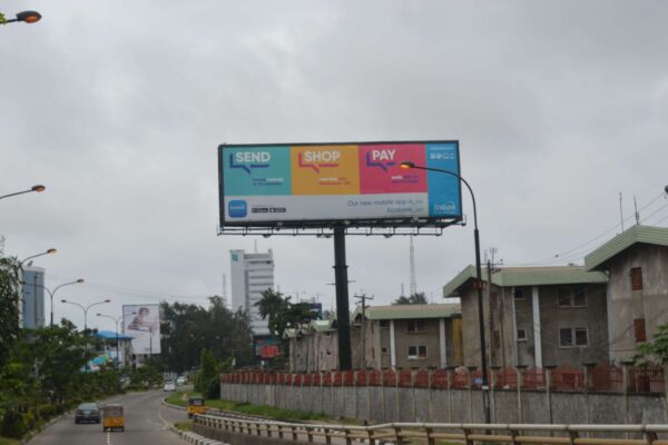 Unipole billboard