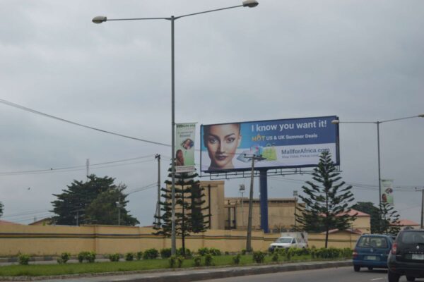 Unipole billboard lagos