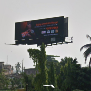 Unipole LED billboard