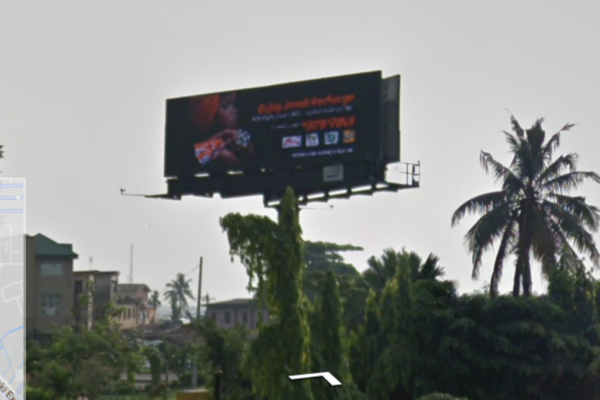 Unipole LED billboard