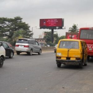 two side Unipole led billboard oshodi lagos