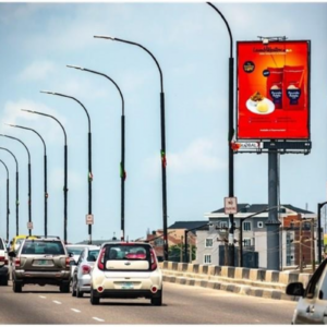 Portrait billboard in the city of lagos,Nigeria