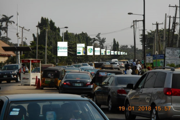 Lamp Post billboard in Lagos,Nigeria