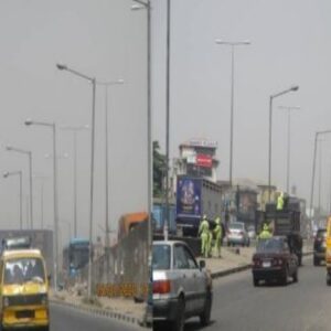 Lamp Post in the streets of lagos