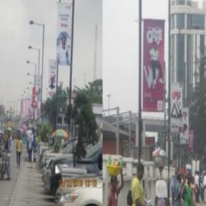 Lamp Post in the city of Lagos