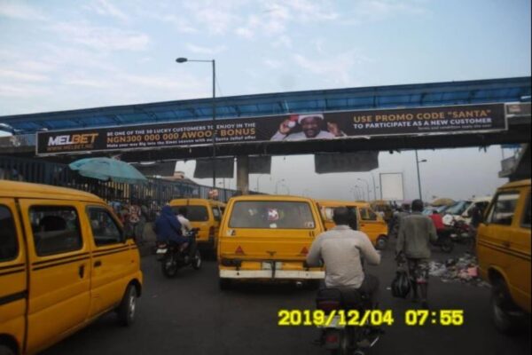 Gantry Billboard At Idumota Bus-Stop, Lagos Island, Lagos State, Nigeria.