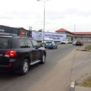 wall drape billboard captivating the stress of Lagos