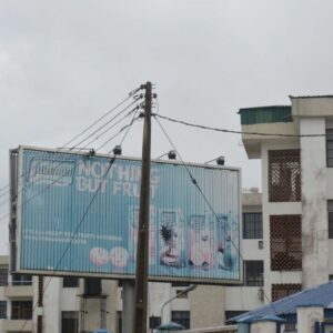 Trivision billboard in Victoria island,Lagos Nigeria