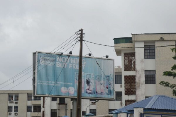 Trivision billboard in Victoria island,Lagos Nigeria