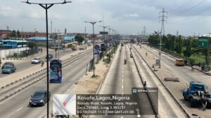 Lamppost at Kosefe, Lagos, Nigeria