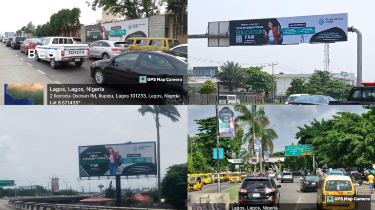 Wall mount, Gantry, Unipole and Lamppost billboards in Lagos, Nigeria
