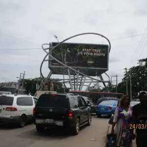 A led billboard advertising in Benin