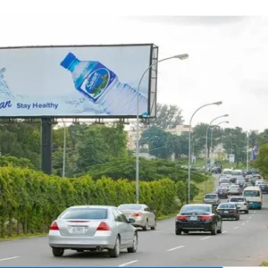 Unipole billboard