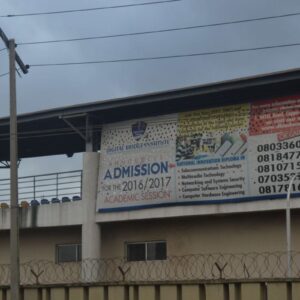 wall drape billboard captivating passerbyes in the ctreets of lagos