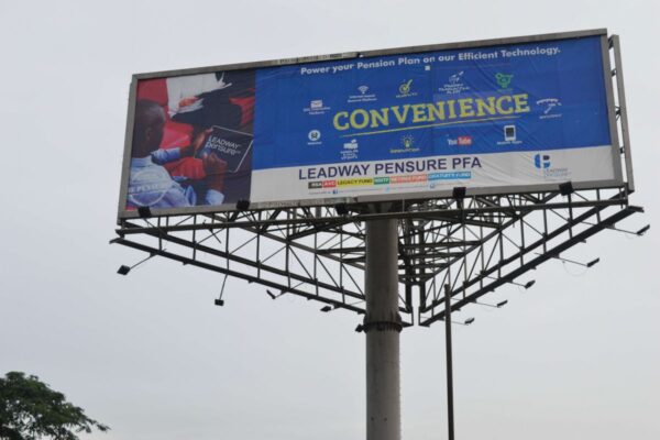 Unipole billboard lagos