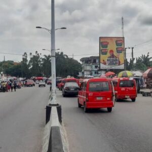 portrait billboard in the city of Akwa ibom, Nigeria