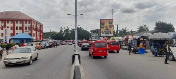 portrait billboard in the city of Akwa ibom, Nigeria