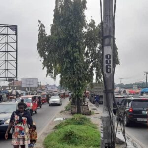 portrait billboard in the hustling city of calabar uyo, Akwa ibom