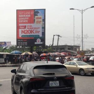 portrait billboard in the city of Akwa ibom, Nigeria