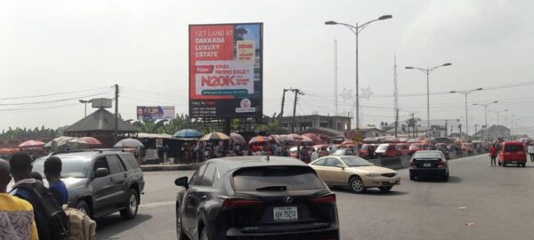 portrait billboard in the city of Akwa ibom, Nigeria