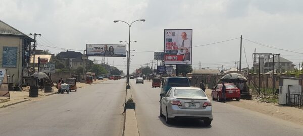 portrait billboard in the ccity of Akwa ibom, Nigeria