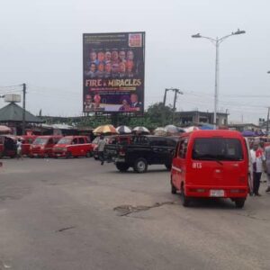 portrait billboard in the busy city of uyo, Akwa ibom Nigeria