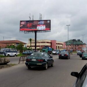 unipole billboard in the hustling city of portharcourt, Rivers Nigeria