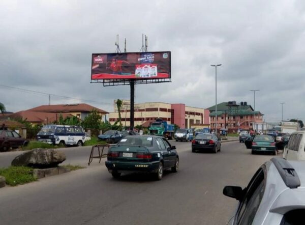 unipole billboard in the hustling city of portharcourt, Rivers Nigeria