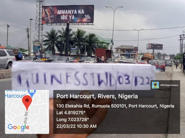 unipole billboard in the hustling city of portharcourt, Rivers Nigeria