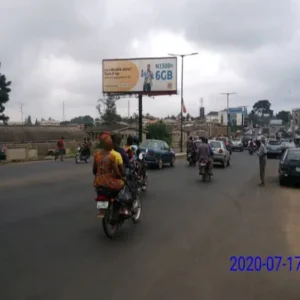 A landscape unipole billboard in Ibadan, Oyo State