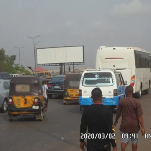 unipole billboard in the hustling city of Onitsha, Anambra