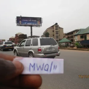 Unipole billboard in the city of onistsha, Anambra expressway to Enugu