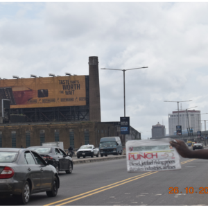 WallDrape Billboard At Back Of Elephant Lagos