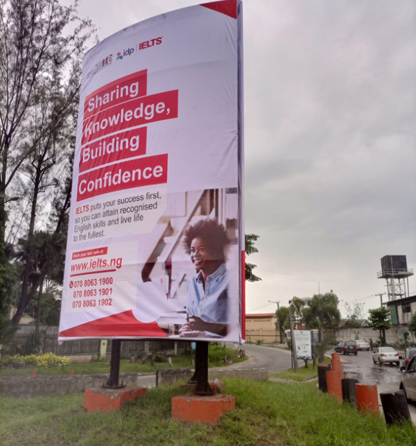 3 Face Portrait Billboard Advertising in Lagos