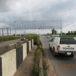 Gantryy billboard advertising in benin