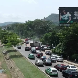 Unipole billboard advertising Abuja