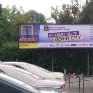 Static billboard advertising in Benin, Edo State