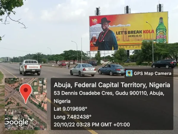 Mega billboard in Abuja