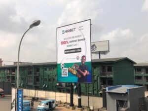 Niribet Portrait Billboard at Computer Village, Ikeja, Lagos