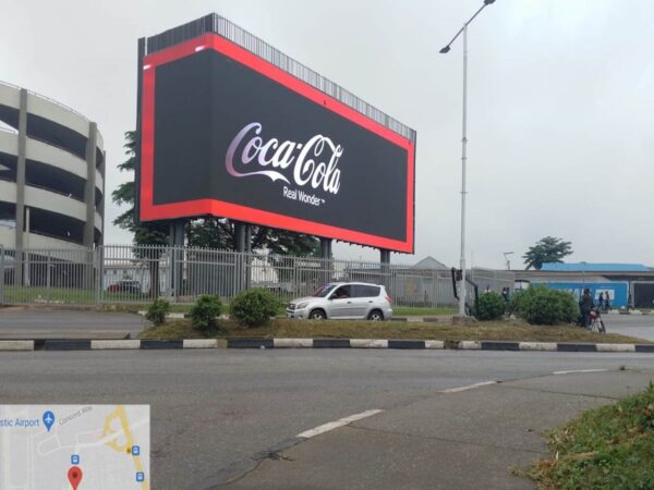 LED Billboard at Entrace Gate of MMA2, Ikeja Lagos