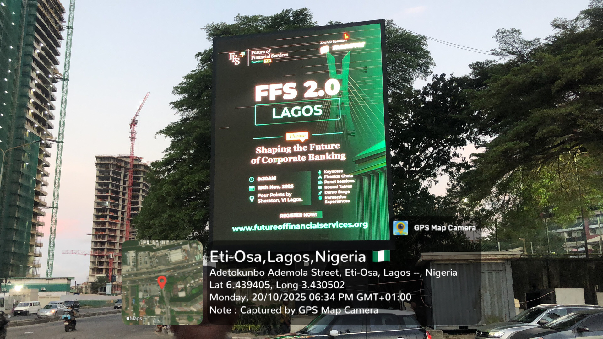 LED Portrait Billboard along Eti-osa Ademola Street, Lagos