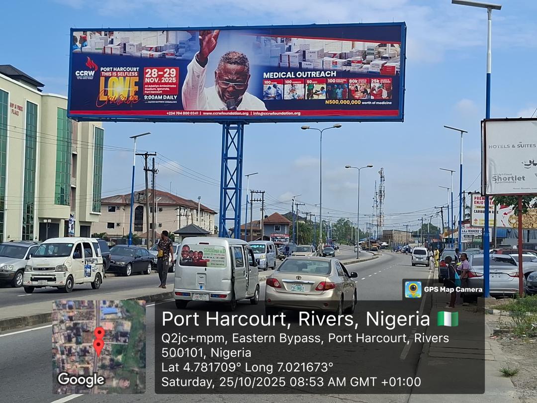Gantry Billboard along Eastern Bypass Portharcourt, Rivers
