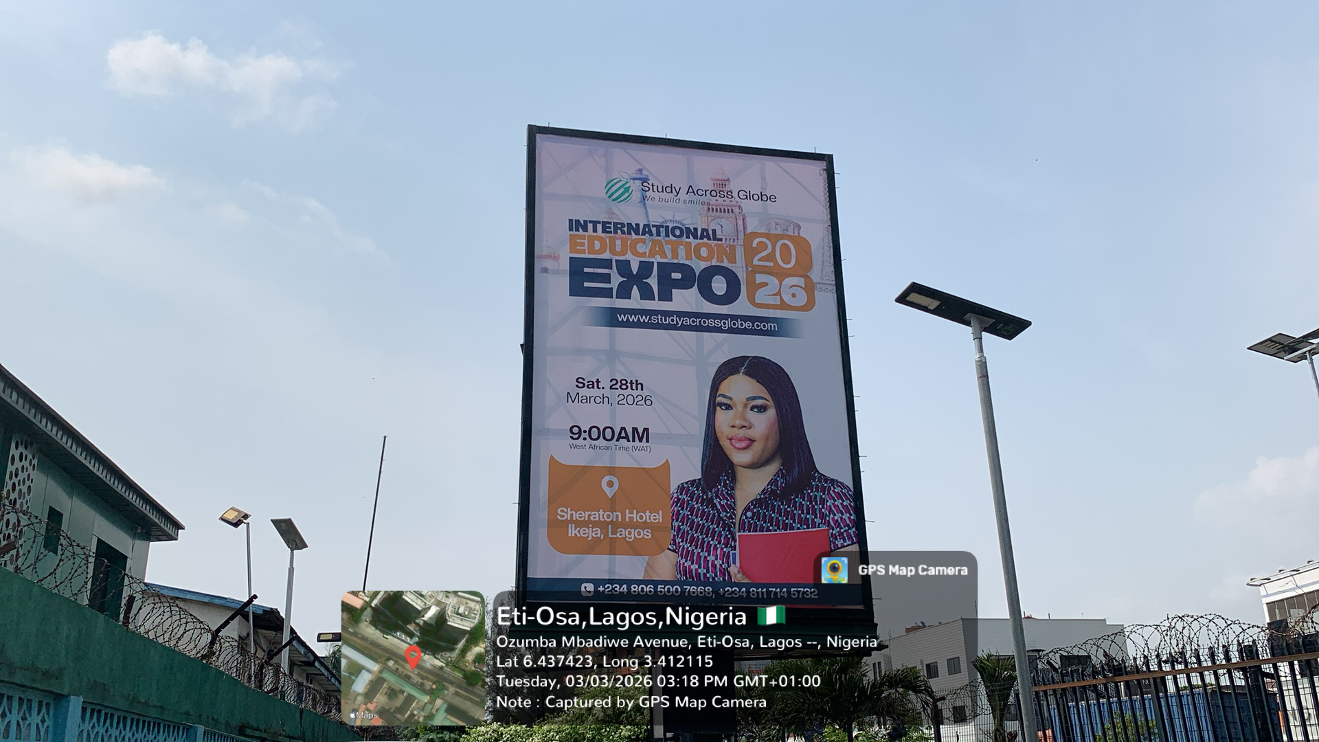 Portrait billboard along Ozumba Mbadiwe Avenue Eti-Osa Lagos
