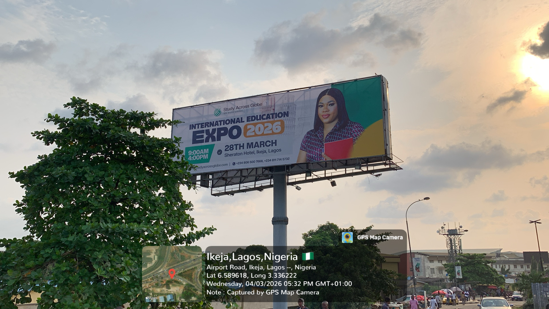 Airport Road Ikeja Billboard | Unipole Billboard Advertising